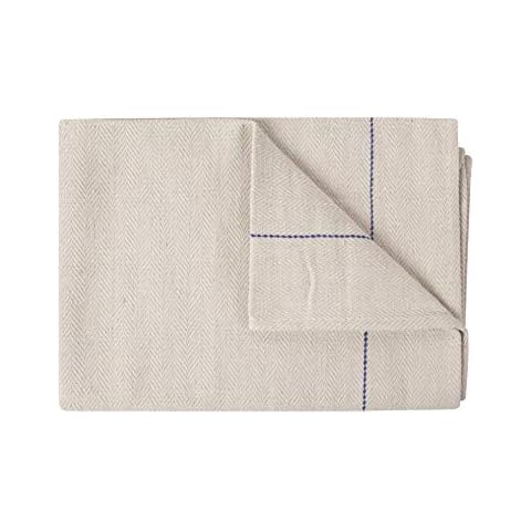 MOLLY MALOU 100% Cotton Herringbone Weave Oven Cloth Heat Resistant Professional Grade Natural 50x76cm Cover