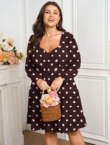 Image of SCOMCHIC Women's Plus Size Cocktail Mini Short Dress