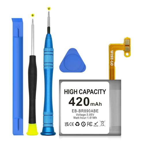 SHENMZ Battery for Samsung Galaxy Watch 4 Classic EB-BR890ABY SM-R890 SM-R895 (46mm) / SM-R870 SM-R875 SM-R875U (44mm) with Repair Tool Kits, 420mAh