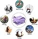 CASOFU Mikrofaser Handtuch Fitness Handtuch Set Gym Handtücher Fitnessstudio Grau Sport Handtuch Gym 35 x 73 cm 3er Set