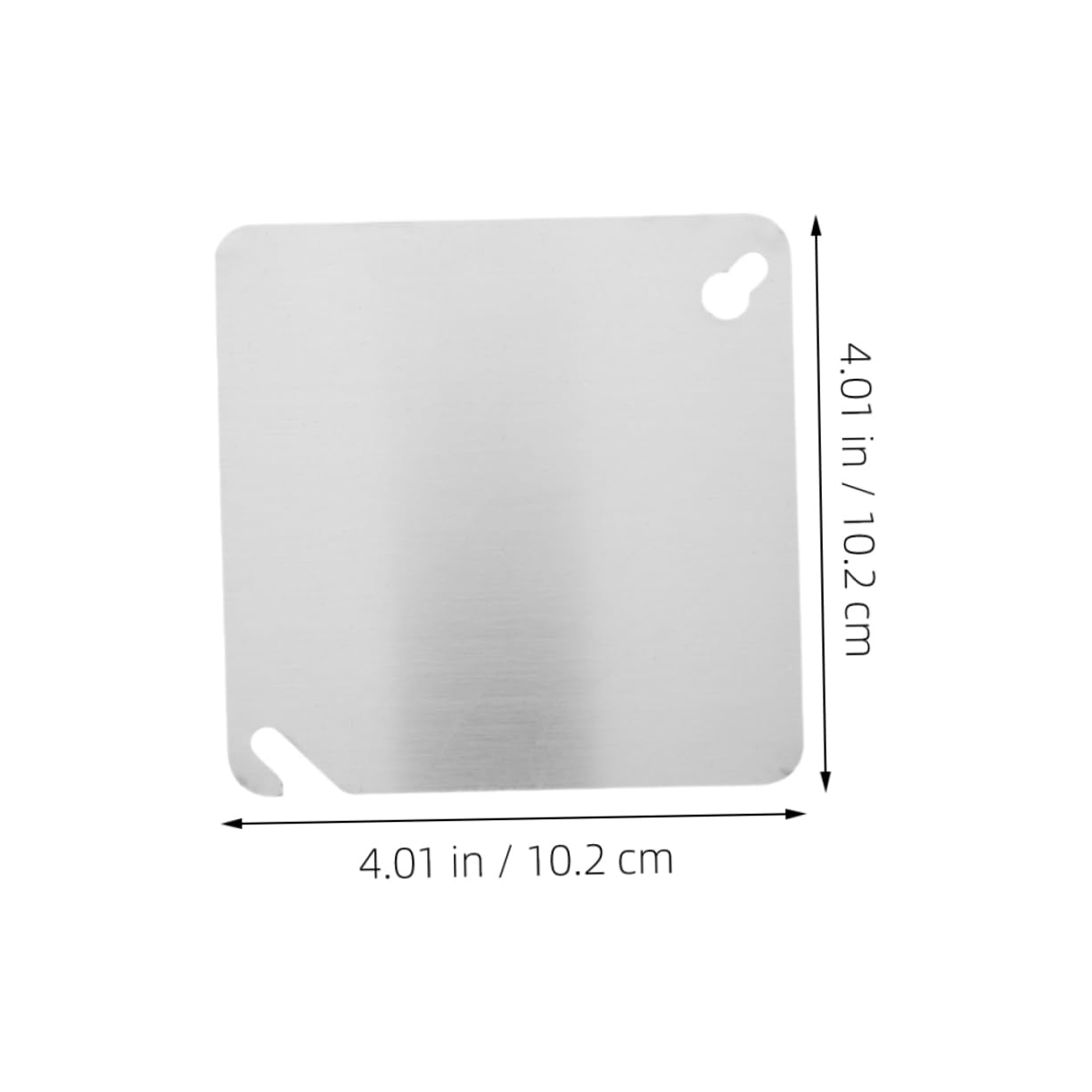 Tapa de Caja Eléctrica Cuadrada Plana de Acero Inoxidable 4x4