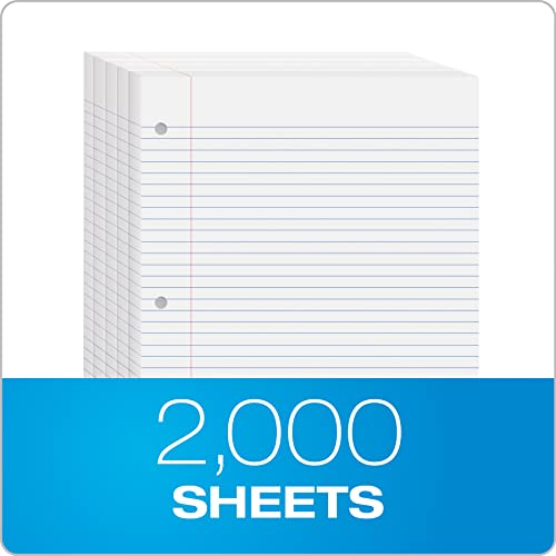 Oxford Filler Paper, 81/2" x 11", LooseLeaf Paper for 3 Ring Binders