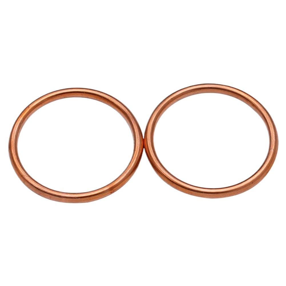 4-Pack Exhaust Gasket 44.4mm x 52.3mm x 4mm for VTR1000 Super Hawk 1998-2005 VT700C 1984-1985 CRF1000L Africa Twin 2016 2018-2019