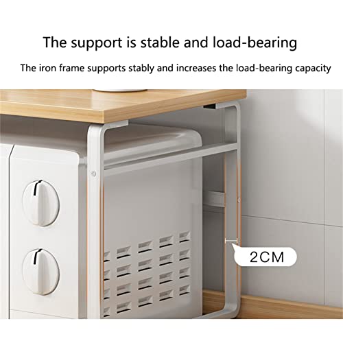 Support de four à micro-ondes extensible et modulable pour ranger la vaisselle