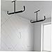 Luxshiny Garage Ceiling Storage Rack Shaped Hooks for Fishing Rods Bikes and Tools Heavy Duty Construction Space Saving Overhead Storage for Garage and Home