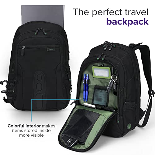 Image of Targus Spruce EcoSmart Backpack for 15.6 Inch Laptops, Black (TBB13US)
