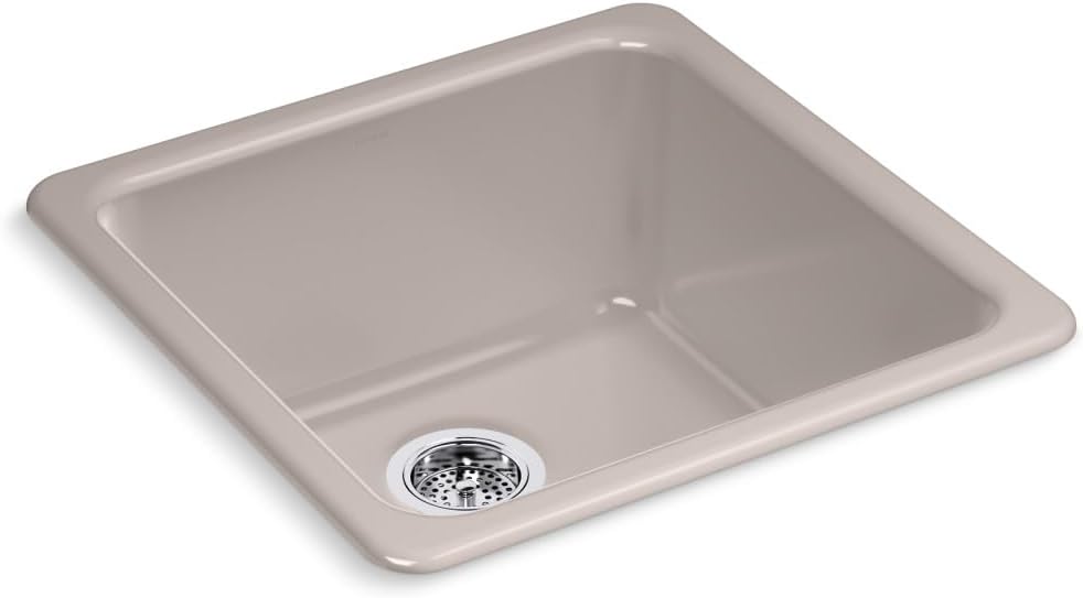 KOHLER Iron/Tones 21 in. Top-/Undermount Single-Bowl Bar Sink