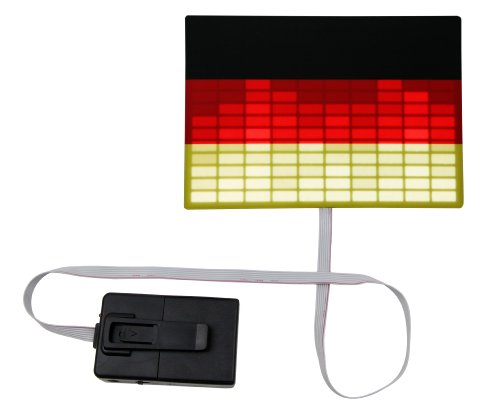 Ultrasport, Maglietta con LED, Nero (Deutschland)