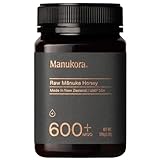 Manukora UMF 16+/MGO 600+ Raw Mānuka Honey (500g/1.1lb) Authentic Non-GMO New Zealand Honey, UMF & M