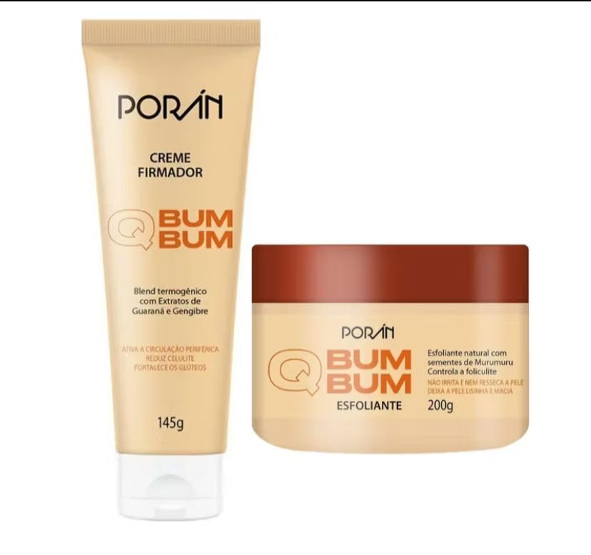Kit Bumbum Creme Firmador e Esfoliante - Combate celulite, estrias e flacidez