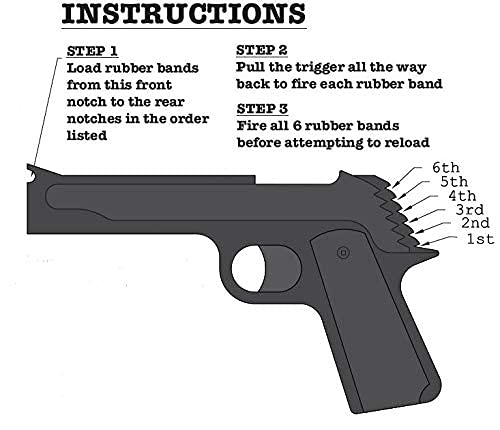 Extra Ammo For The Model 1911 Rubber Band Hand Gun --- 100 Rounds #TOP1