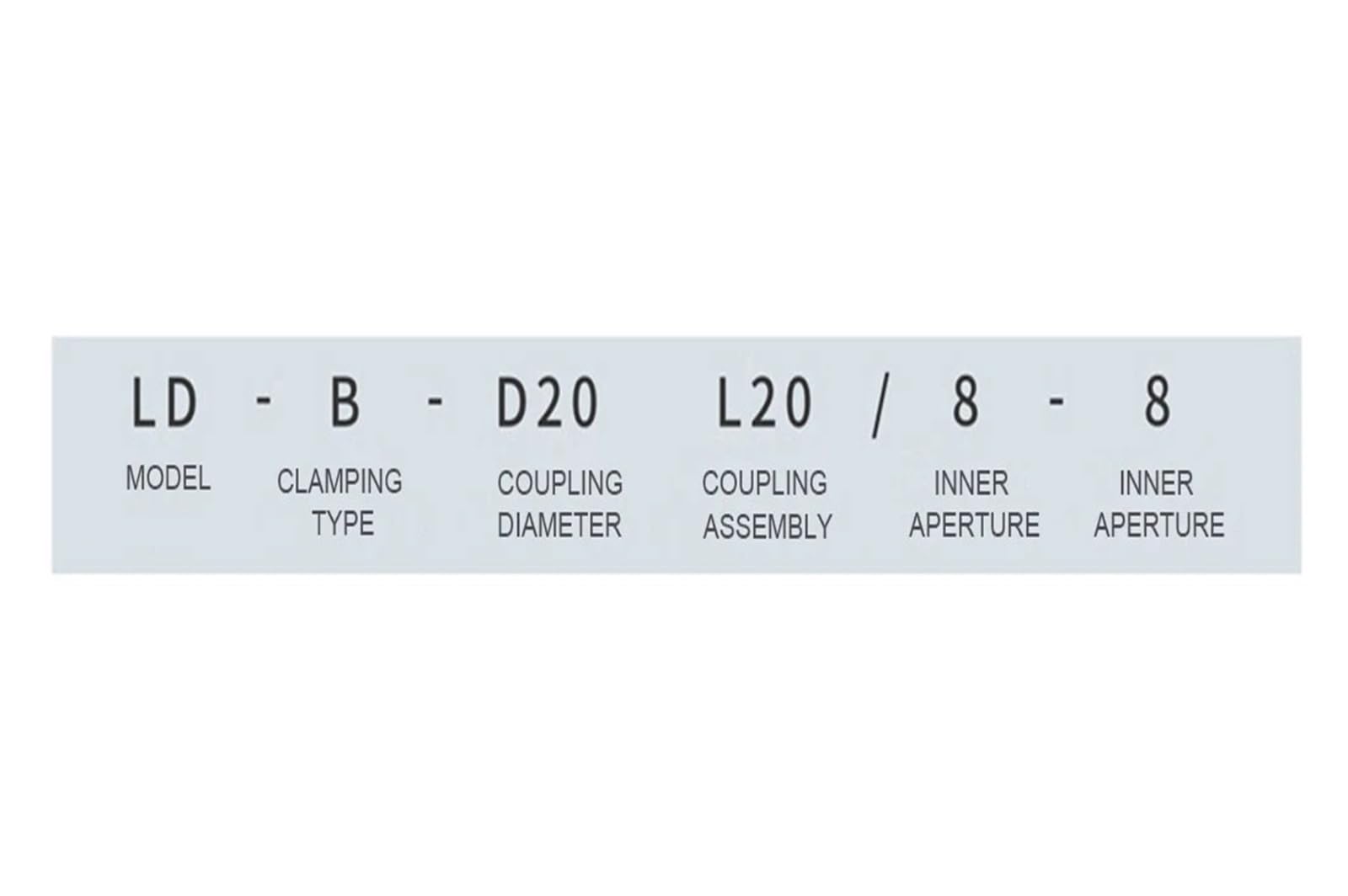 Acoplamiento de diafragma Acoplamiento de Eje de Motor Flexible LD D82L68 Alto par(LD1-B-D82L68-15X15)