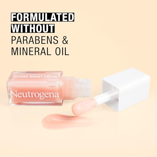 Image of Neutrogena Hydro Boost Lip Hydration Kit, 2 items | Light Pink Tinted Lip Oil, Clear Overnight Lip Sleeping Mask, Hyaluronic Acid, Nourish & Hydrate Day & Night