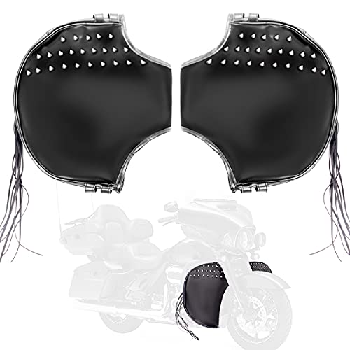 Street Glide Soft Lowers Chaps - Heran PU Engine Bar Covers Leg Warmers for Harley Touring Models Street Glide Road King Road Glide Electra Glide and Trike 1980-2018 2019 2020 1 Pair