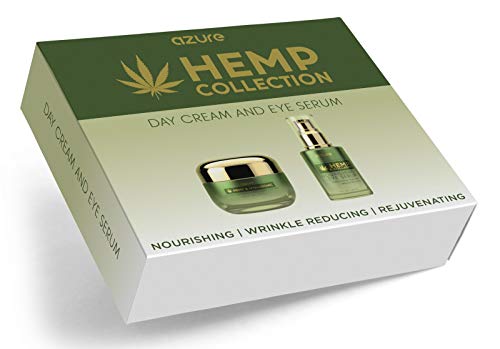 AZURE Nourishing Hemp Day Cream & Eye Serum Collection Gift Set - Moisturizing