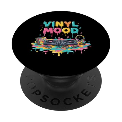 Estetica Del Giradischi Per Dj In Vinile Retro Mood Cassette PopSockets PopGrip Adesivo