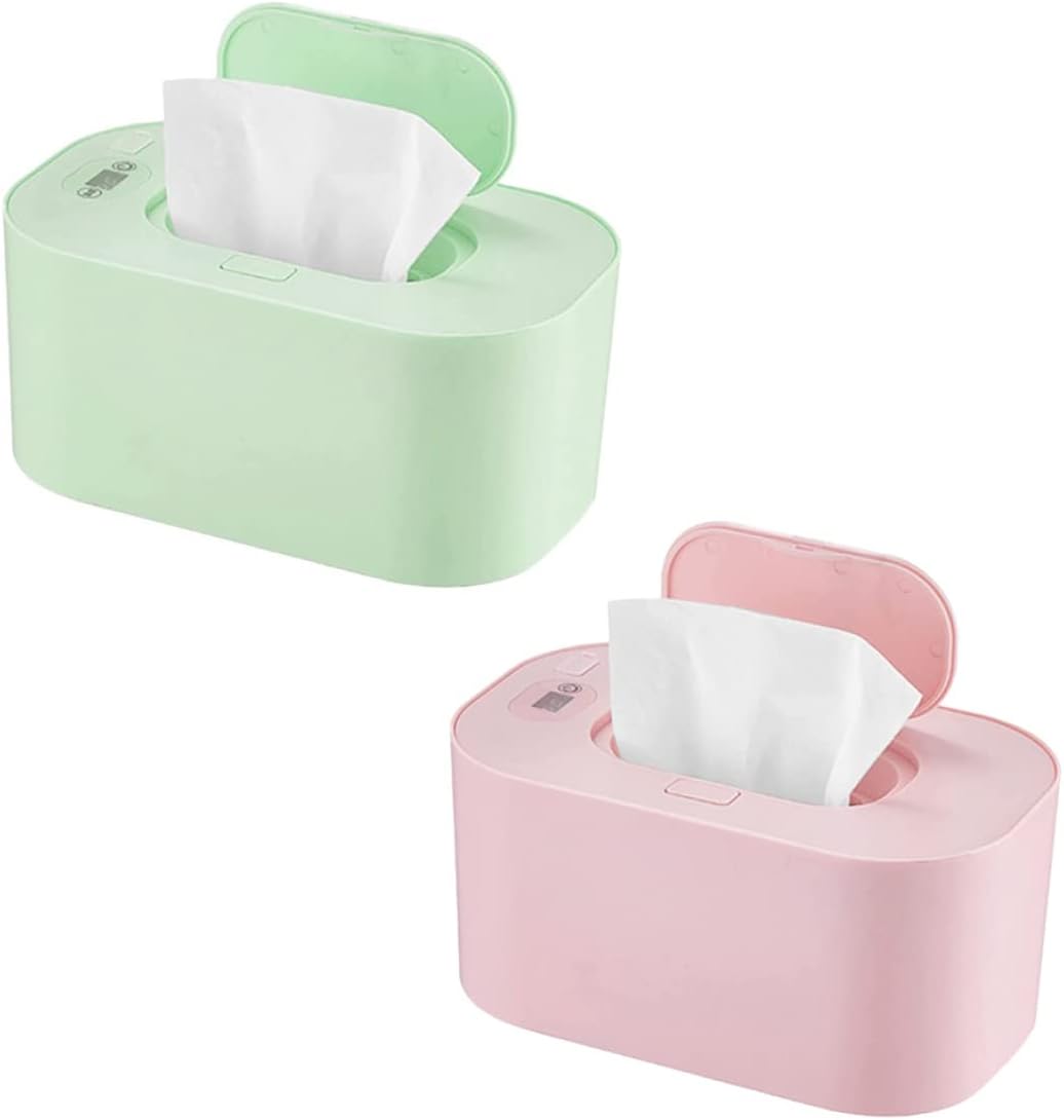 Usb Baby Wipe Warmer Usb Heater Wet Wipes Dispenser Box Baby Wipes Warmer Baby Wipes Box Dispenser Baby Wet Wipes Dispenser, Large Capacity Portable Diaper Wipe Warmer for Home Car Travel Green : Baby