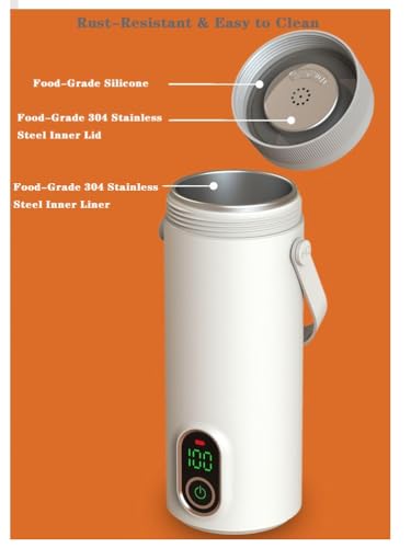 Hervidor Eléctrico Recargable Compacto 350ml Lyfreen miniatura 6