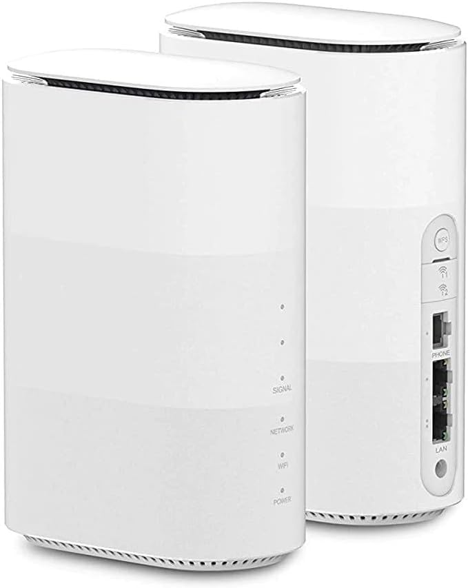 MC801A 5G CPE Router with sim slot Wi-Fi 6 802.11ax, Dual Band 2.4 GHz 5 GHz, up to 32 Devices, 2 Port LAN, GbE, White