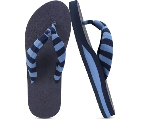 Image of KuaiLu Flip Flops for Women with Arch Support Summer Beach Thong Sandals