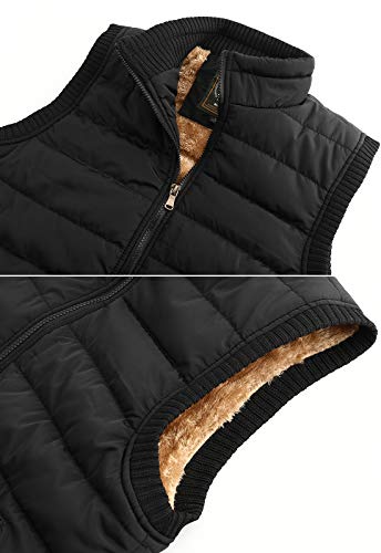 Image of Spanye Men's Casual Vest Padded Puffer Jacket Vests Stand Collar Plus Size Warm Sleeveless Coat