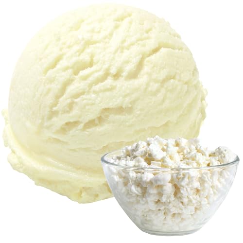 1 Kg Hüttenkäse Geschmack Eispulver VEGAN - OHNE ZUCKER - LAKTOSEFREI - GLUTENFREI - FETTARM, auch für Diabetiker Milcheis Softeispulver Speiseeispulver Gino Gelati