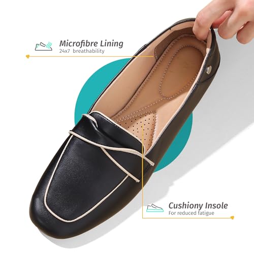 Image of YOHO Bliss Loafers for Women | Comfortable & Stylish Bellies | Fashion Moccasins with Footpharma Footbed | Slip-on for Casual & Formal Wear | 007