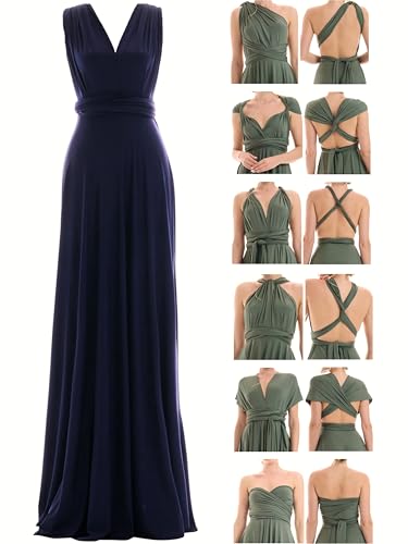 Juvell Brautjungfernkleider lang - Infinity Dress Maxi - Abendkleider elegant-festlich - Multiway-Wickelkleid - Hochzeit-Abiball-Bridesmaid - 1000...