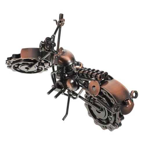 Moto vintage en fer miniature réaliste idée cadeau originale