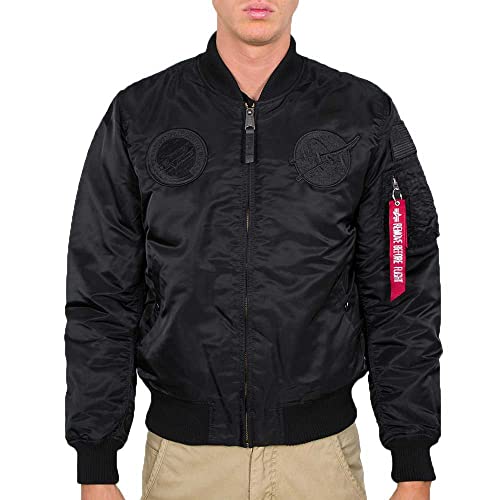 Alpha Indutries MA-1 VF NASA Bomber Veste pour homme All Black