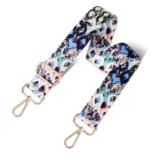 Image of chushui Colorful Pattern Purse Strap, Wide Crossbody Bag Strap Replacement | Change the look of your bag with a simple strap swap.