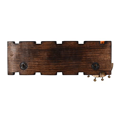 Image of Aakriti Art Creations Madhubani Welcome Handcrafted Madhubani Folk Art Solid Wood Nameplate for Home Entrance | Traditional Name Plate for Home Entrance Outdoor | Wooden Name Plate | Name Plate for