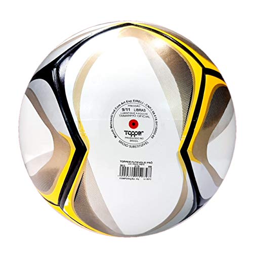 Topper Pro Bola Futevolei Adulto Unissex, Laranja/Prata/Preto, 68 cm