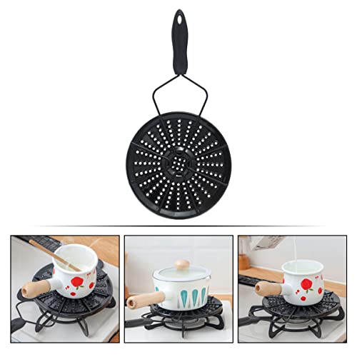 UPKOCH 2 peças de fogão de indução durável fundido com difusor de fogão café pp redutor de aço térmi