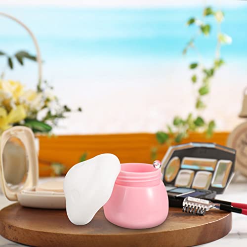 FOMIYES Frasco De Creme De Maquiagem Vazio Frasco De Creme Em Forma De Cogumelo Com Colher Recipient