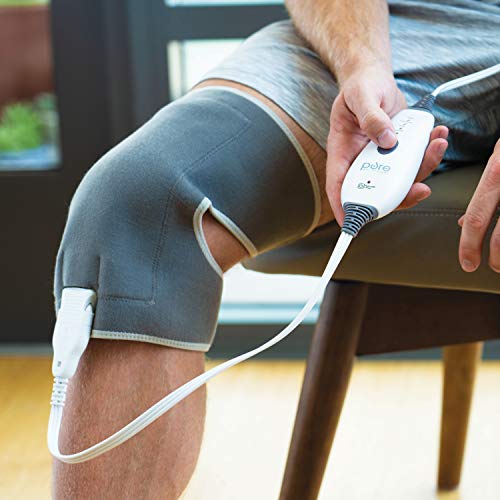 Pure Enrichment PureRelief Universal Joint & Muscle Heating Pad - 4 Heat Settings, Adjustable Straps, Hot/Cold Gel Pack, & Storage Bag - Ideal for Temporary Pain Relief for Shoulder, Arm, Knee & Elbow