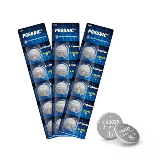 PGSONIC CR2025 3V Lithium Battery (15pcs)