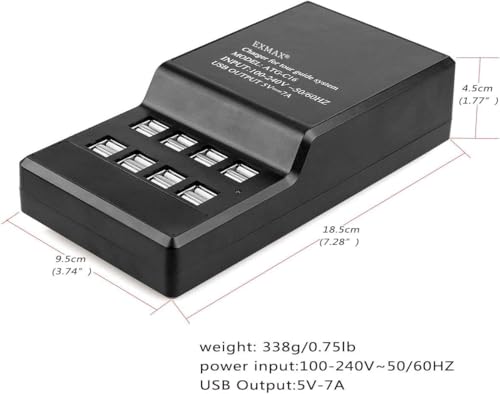 EXMAX ATG-C16 USB 16 Puertos Multi-Función Cargador USB Estación de Carga Rápida para Sistema de Guia Turística Inalámbrica ATG-100T EX-100 miniatura 3