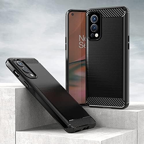 Image of Hybrid Carbon Fiber Back Case for Oneplus Nord 2 (Black)