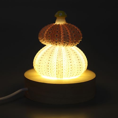 Lámpara de noche LED con cuerpo de concha y diseño de hongo miniatura 6