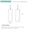 Silver Rectangle Geometric Drop Dangle Earrings for Women Fashion Prom Jewelry Birthday Gifts #5