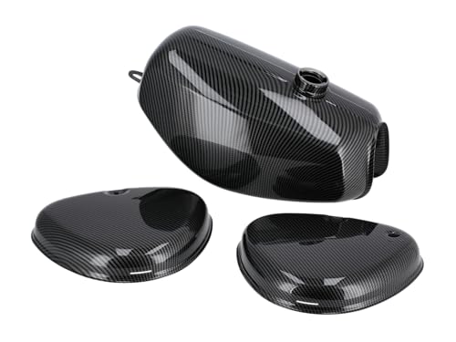 Set: Tank + Seitendeckel Carbonoptik - für Simson S50 S51 S70