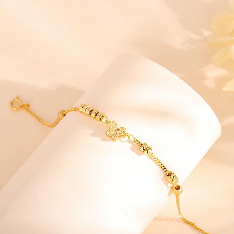 Genérico Pulsera Plata Mujer，Pulsera De Mariposa Brillante De Plata De Ley S925 Con Cierre De Resorte Ajustable, De Alta Gama, Ligera Y De Lujo, Joyería Energética Para Mujer.