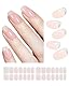 UV Nagelfolien Selbstklebend, 30pcs Sheer Nude Gel Nagelfolie für Nagel DIY zu Hause