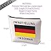 LEVLO Funny German Family Cosmetic Gifts I'm Not Yelling I'm German Makeup Bags Germany Root Flag Gifts (I'm German)