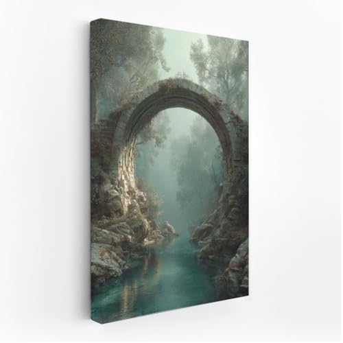 Architectural Bridge in the Embrace of Nature - Wall Art