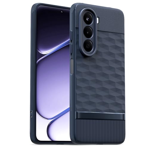 Image of Pikkme Back Cover for OnePlus Nord CE 6 Lite 5G Camera Protection 3D Hexa Cube Design Silicone Protective Bumper Case (Blue)