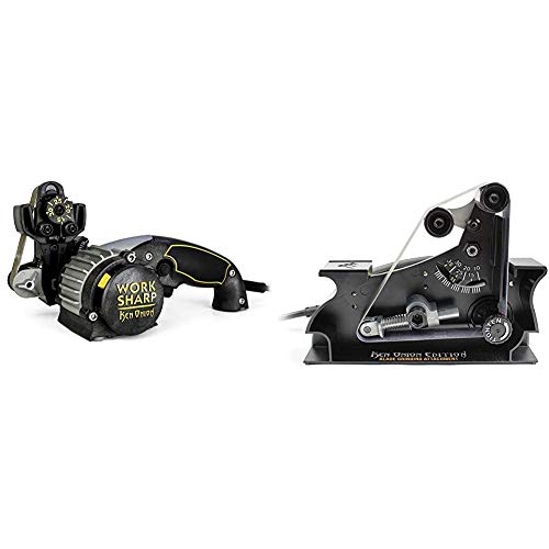 Work Sharp Knife & Tool Sharpener Ken Onion Edition & WSSAKO81112 Blade Grinder Attachment