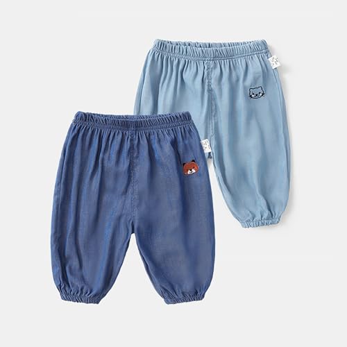 Boys Girls Stretch Denim Harem Pants Elastic Waist Baggy Jeans Relaxed Fit Jeans Loose Lantern Pants Vintage Denim Trousers2