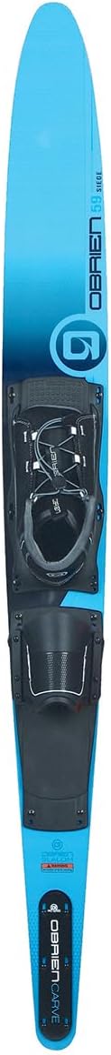 O’Brien Siege Slalom Waterski – Performance Water Ski for Men, Women & Kids – Stable, Easy Turning Design with Rapid Response Tunnel – Multiple Sizes